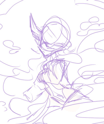 Yuna Tarot Sketch (4-6-23)